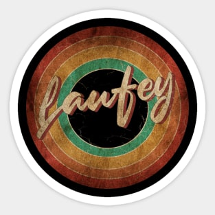 Laufey -Vintage Circle Art Sticker